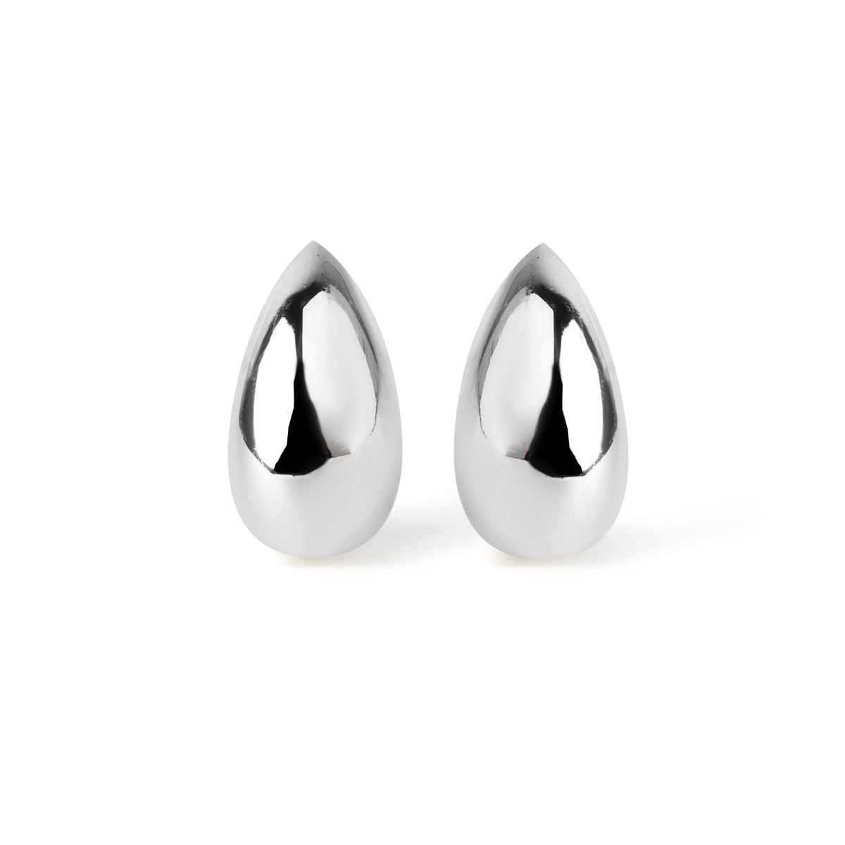 Sterling Silver Teardrop Earrings – Polished 925 Silver Drops