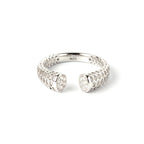 Sterling Silver Honeycomb Ring – Geometric 925 Silver Hexagon Band