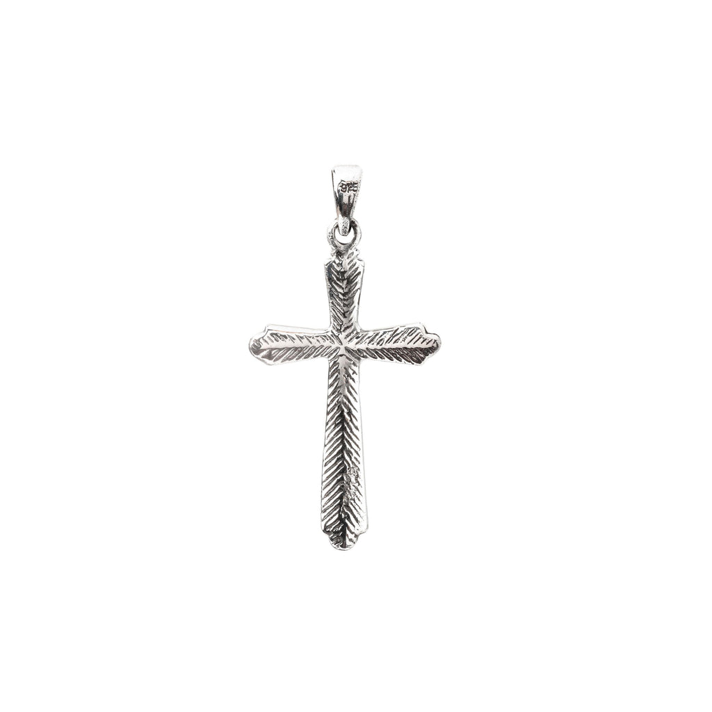 Sterling Silver Cross Pendant – Polished 925 Silver Cross Necklace Charm