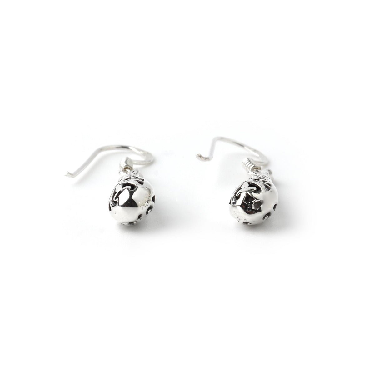 Sterling Silver Filigree Drop Earrings – Lace-Like 925 Silver Dangles