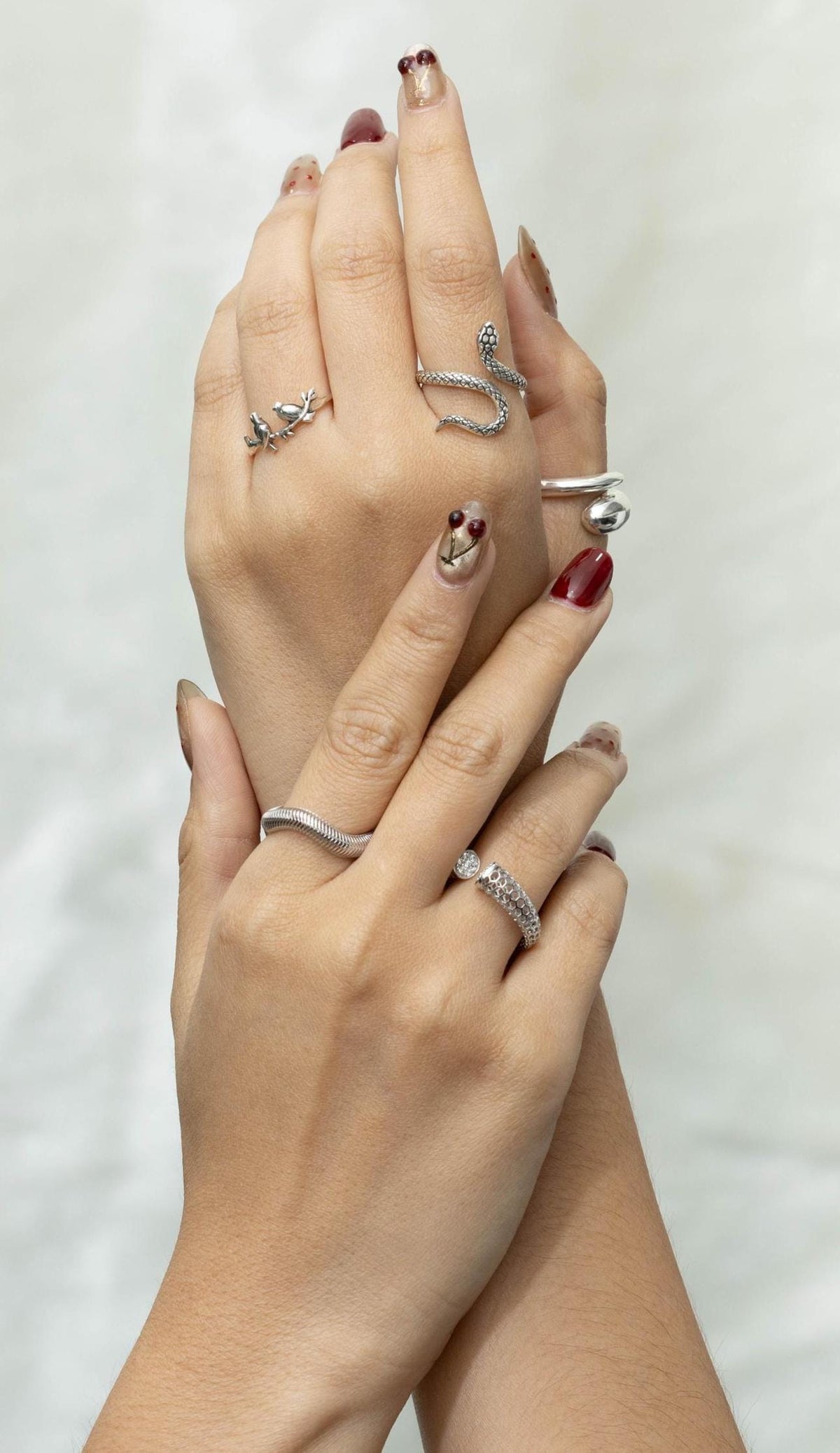 Sterling Silver Swirl Ring – Sculptural 925 Silver Wave Band