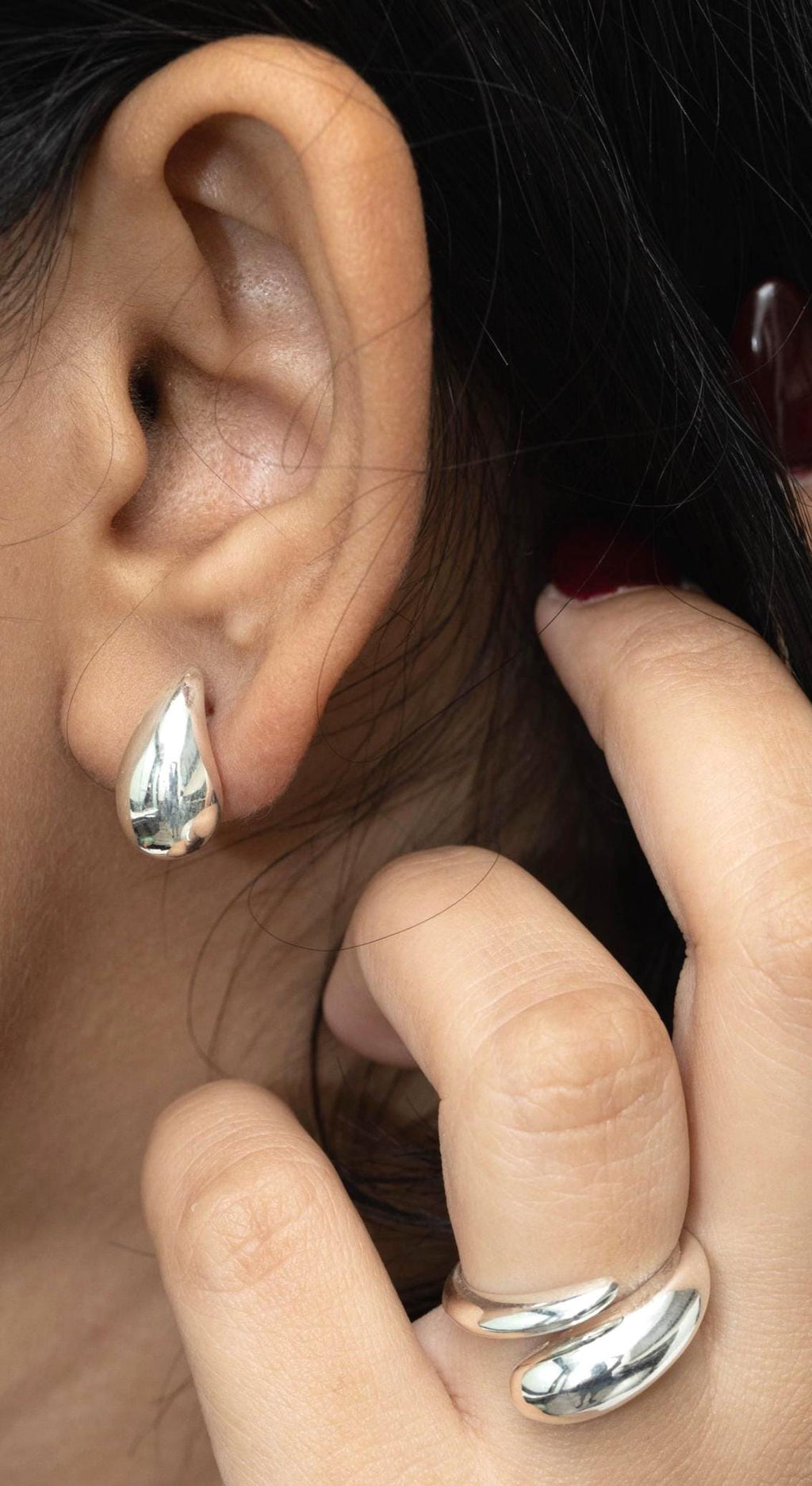 Sterling Silver Teardrop Earrings – Polished 925 Silver Drops