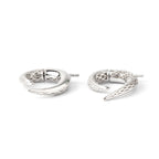 Elephant Tusk Inspired Earrings in 925 Sterling Silver – Curved Silver Drops