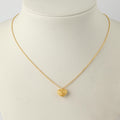 Gold Heart Necklace in 18K Gold-Plated Sterling Silver – Polished Heart Pendant