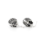 Sterling Silver Filigree Pouch Earrings – Ornate 925 Silver Dangles
