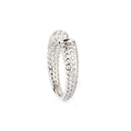 Sterling Silver Honeycomb Ring – Geometric 925 Silver Hexagon Band