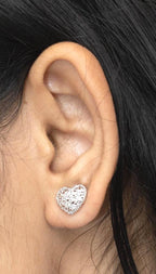 Sterling Silver Heart Earrings – Petite 925 Silver Hearts