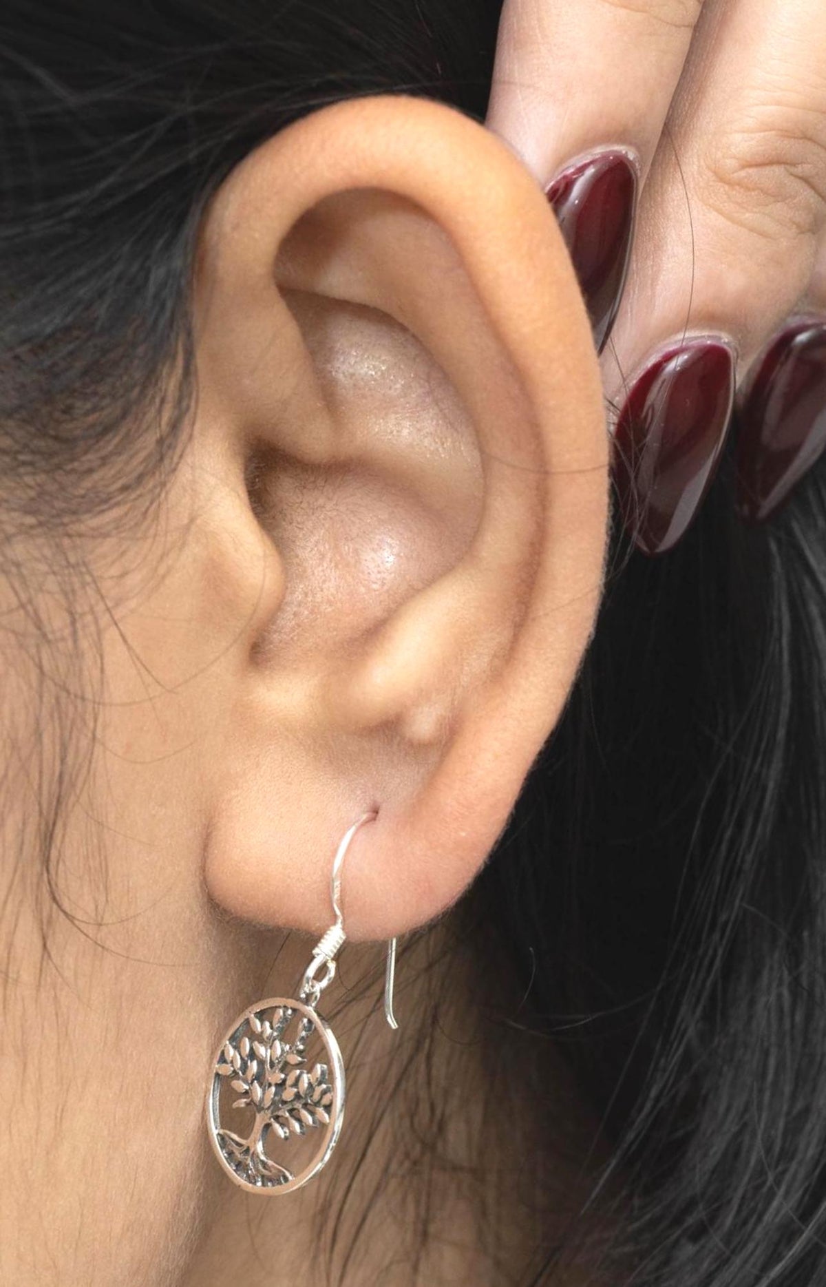 Sterling Silver Tree Earrings – 925 Silver Tree of Life Dangles
