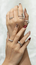 Sterling Silver Snake Ring – Coiled 925 Silver Serpent Wrap Ring