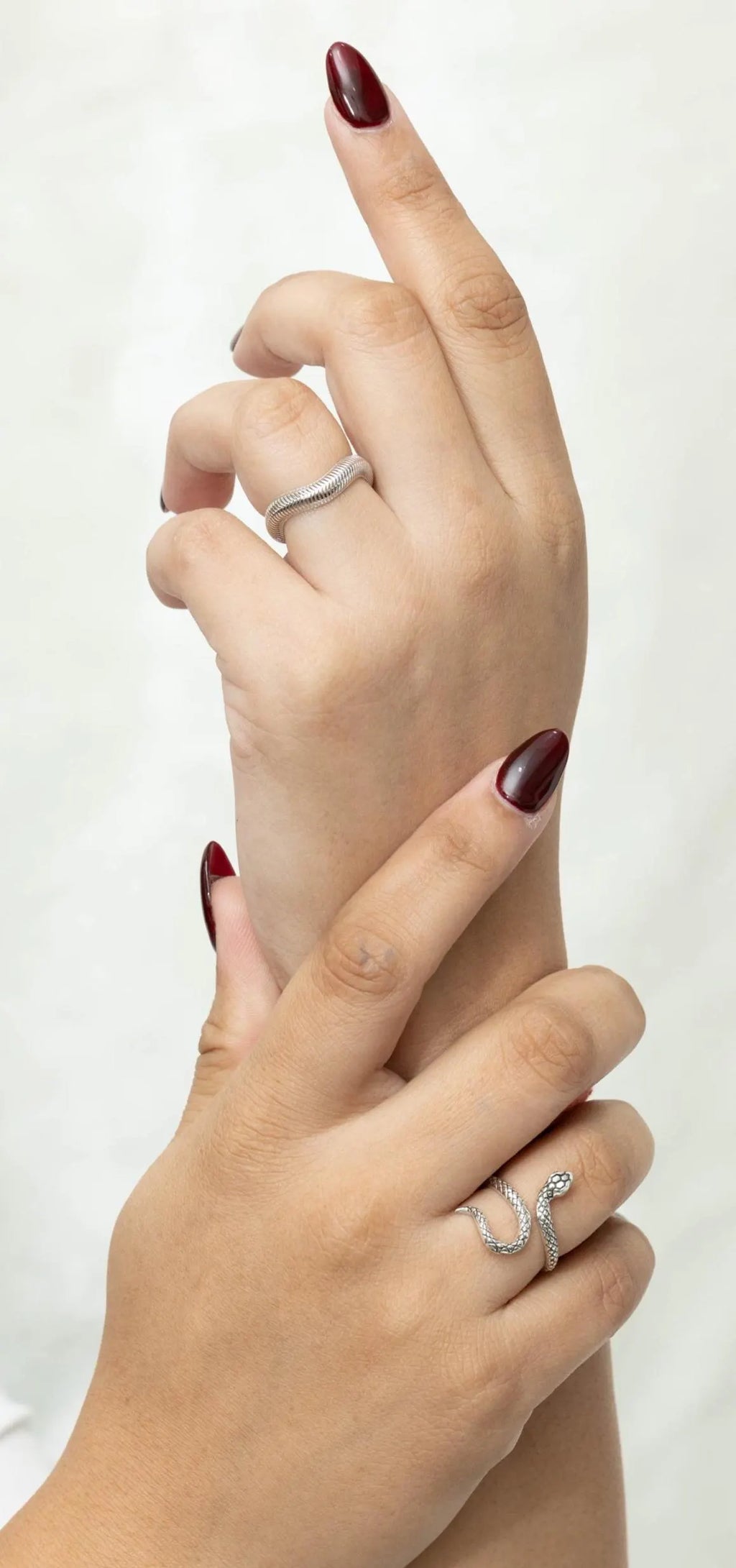 Sterling Silver Snake Ring – Coiled 925 Silver Serpent Wrap Ring