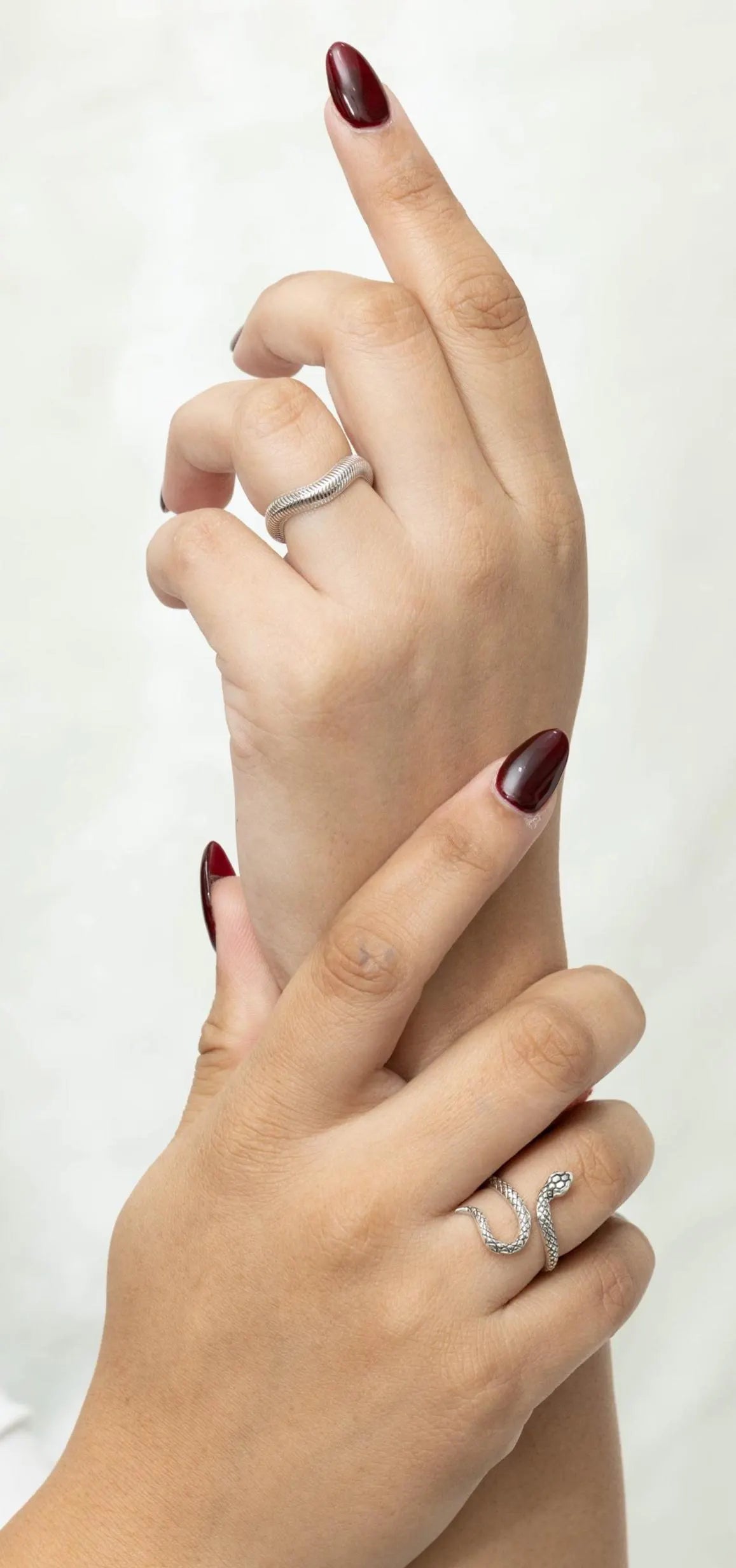 Sterling Silver Snake Ring – Coiled 925 Silver Serpent Wrap Ring