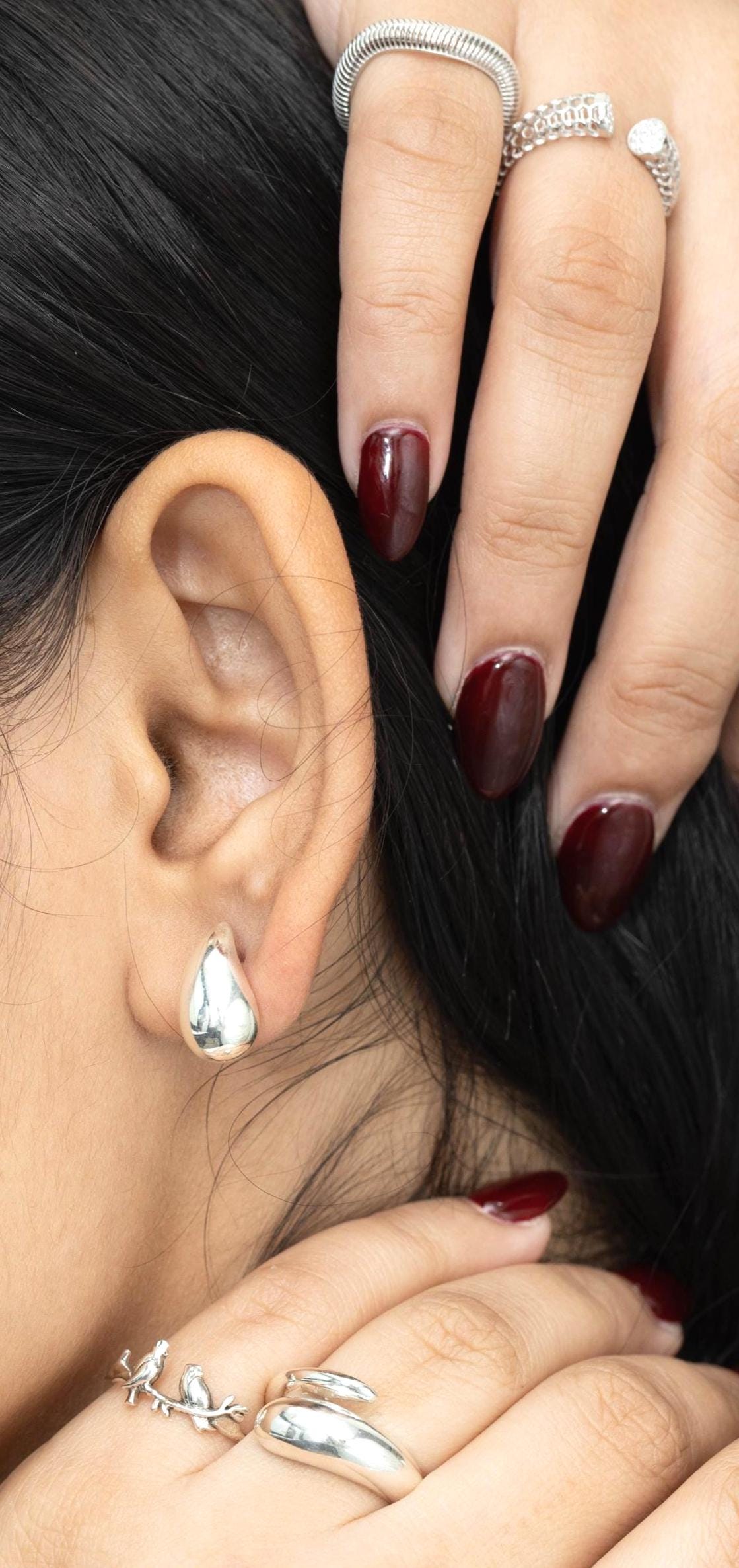 Sterling Silver Teardrop Earrings – Polished 925 Silver Drops