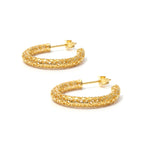 Gold Hoop Earrings in 18K Gold-Plated Sterling Silver – Classic 2.5 cm Hoops