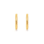Gold Hoop Earrings in 18K Gold-Plated Sterling Silver – Classic 2.5 cm Hoops