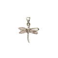 White Dragonfly Pendant in 925 Sterling Silver – Nature-Inspired Charm