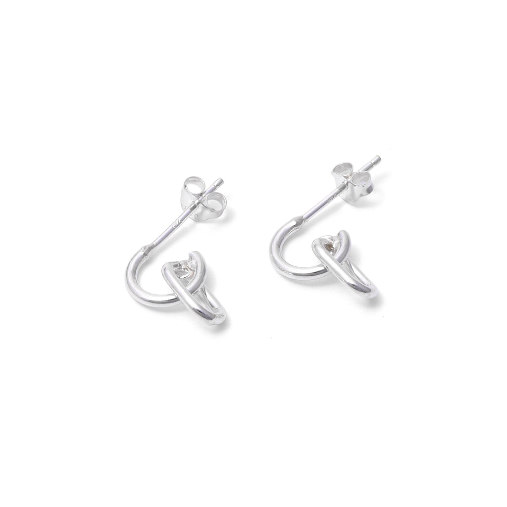 Sterling Silver Linked Earrings – Modern 925 Silver Chain Link Drops