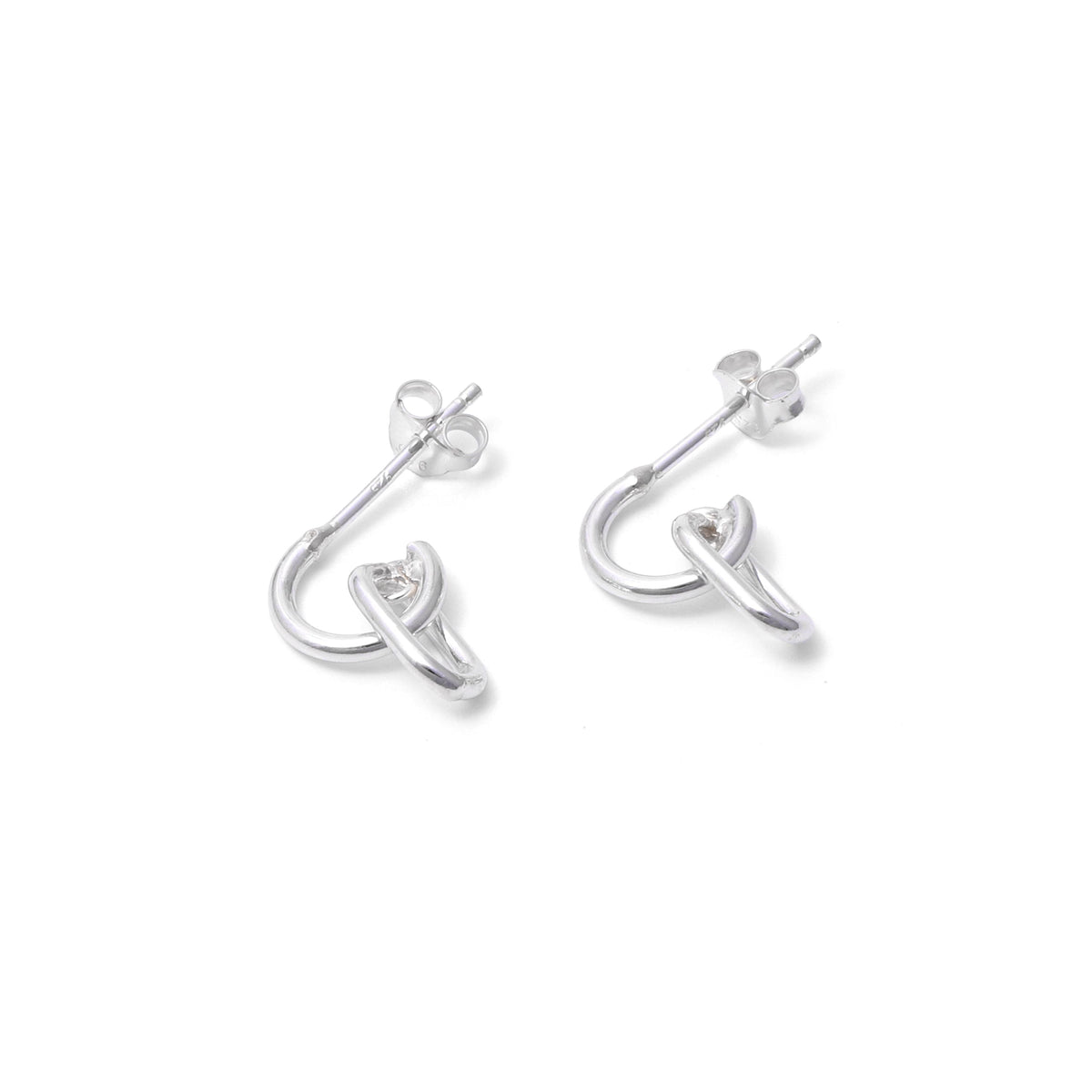 Sterling Silver Linked Earrings – Modern 925 Silver Chain Link Drops