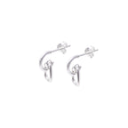 Sterling Silver Linked Earrings – Modern 925 Silver Chain Link Drops
