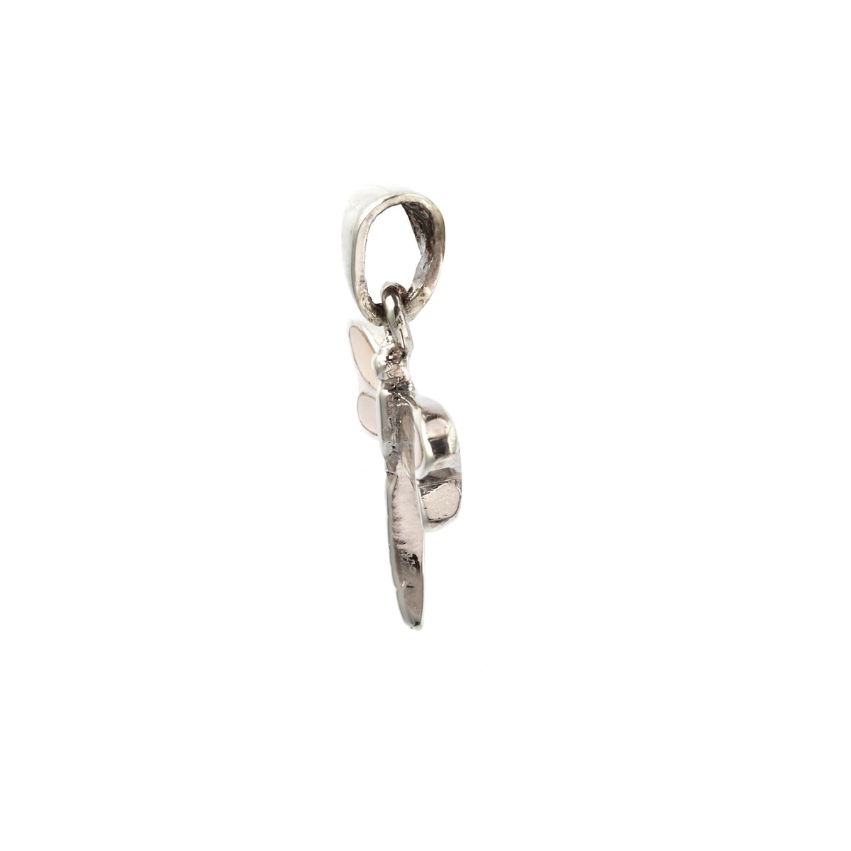 White Dragonfly Pendant in 925 Sterling Silver – Nature-Inspired Charm