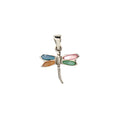 Colorful Dragonfly Pendant in 925 Sterling Silver – Nature-Inspired Charm