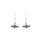 Sterling Silver Bee Dangle Earrings – Dainty 925 Silver Honeybee Drops