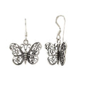 Sterling Silver Butterfly Dangle Earrings – 925 Silver Drops