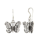 Sterling Silver Butterfly Dangle Earrings – 925 Silver Drops