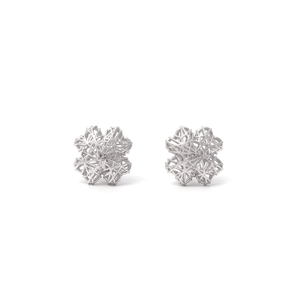 Sterling Silver Flower Earrings – Petite 925 Silver Blossoms