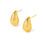 Gold Teardrop Earrings in 18K Gold-Plated Sterling Silver – Polished Drops