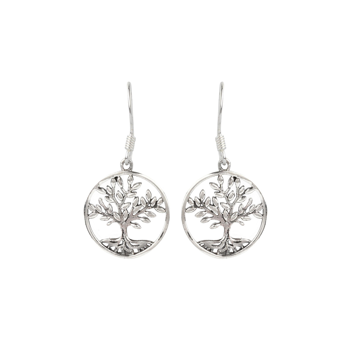 Sterling Silver Tree Earrings – 925 Silver Tree of Life Dangles