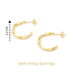 Gold Hoop Earrings in 18K Gold-Plated Sterling Silver – Classic 2.2 cm Hoops
