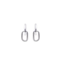 Sterling Silver Linked Earrings – Modern 925 Silver Chain Link Drops