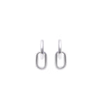 Sterling Silver Linked Earrings – Modern 925 Silver Chain Link Drops