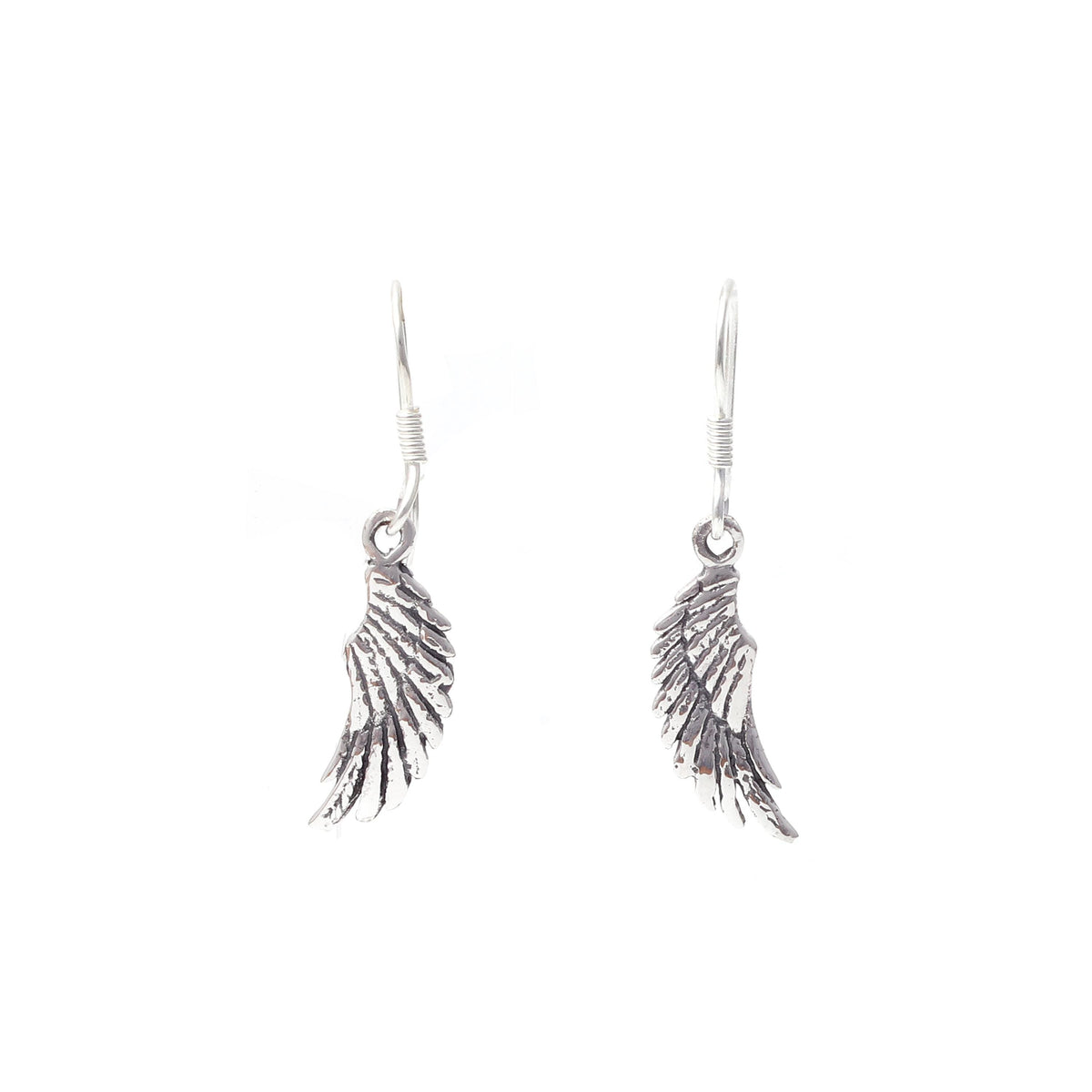 Sterling Silver Wing Earrings – 925 Silver Angel Wing Dangles