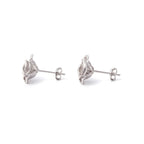 Sterling Silver Rose Earrings – Petite 925 Silver Rose Blooms