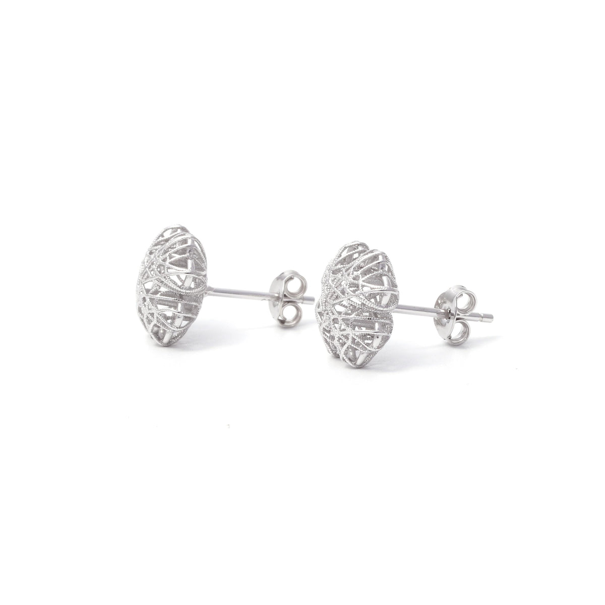 Sterling Silver Flower Earrings – Petite 925 Silver Blossoms