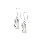 Sterling Silver Cat Dangle Earrings – 925 Silver Cat Lover Drops