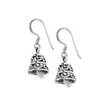 Sterling Silver Bell Dangle Earrings – Polished 925 Silver Drops