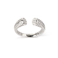 Sterling Silver Honeycomb Ring – Geometric 925 Silver Hexagon Band