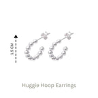Sterling Silver Huggie Hoop Earrings – Small 925 Silver Huggies