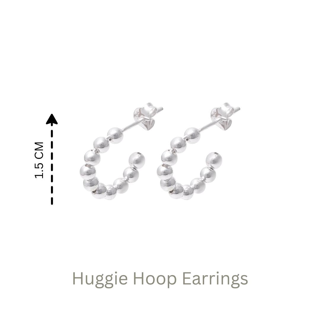 Sterling Silver Huggie Hoop Earrings – Small 925 Silver Huggies