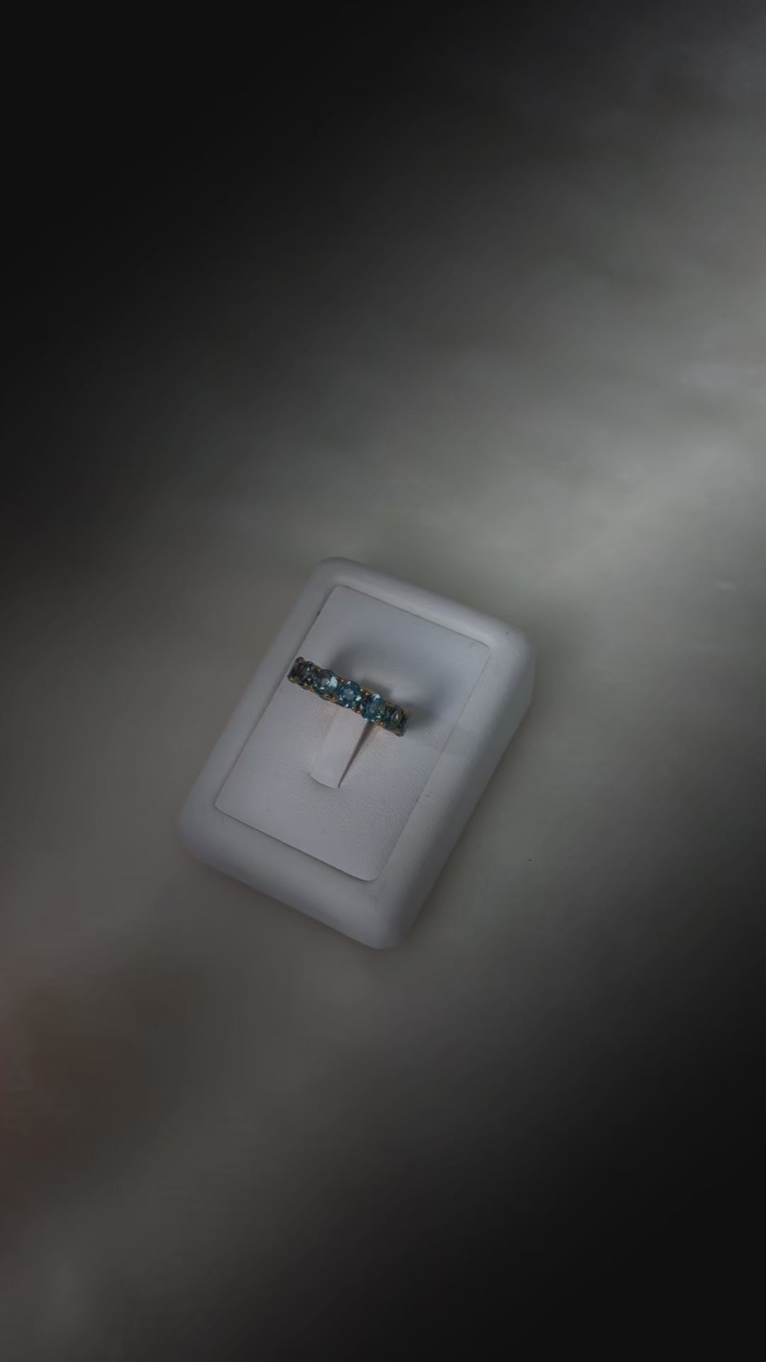 Luxury blue topaz jewelry ring by Jewelry by Crimson