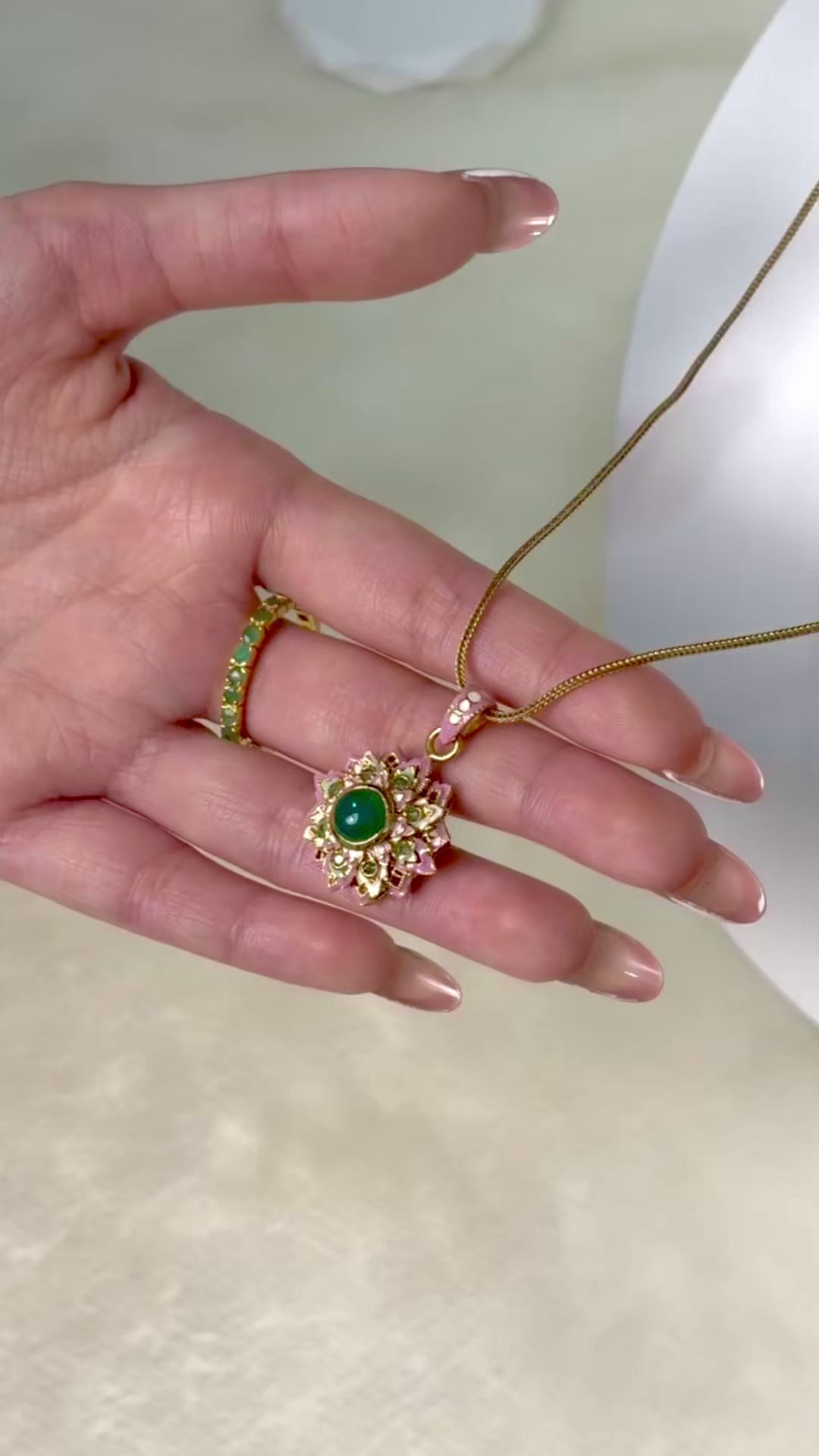 Elegant gemstone pendant by Jewelry by Crimson