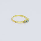 Tanzanite Five Stone Ring in 18K Gold