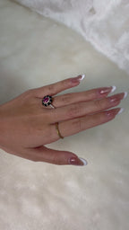 Artisan textured ring handcrafted in Thailand