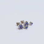 Pendientes Colgantes de Tanzanita en Plata de Ley 925