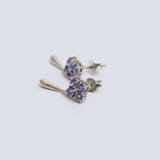 Natural Tanzanite Dangle Drop Earrings in 925 Sterling Silver