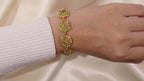 video of showcasing the bracelet by a women